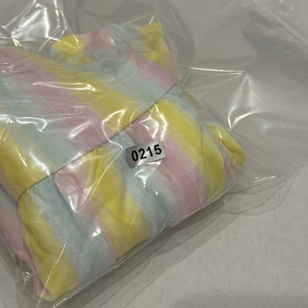 Tucker + Tate 2 Piece Top Bloomers Set Baby 3M Pastel Yellow Pink Striped Sun - Picture 7 of 7